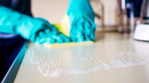 Deep cleaning a busy commercial carpet in Hampton Wick